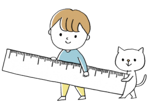 物差しのイラスト