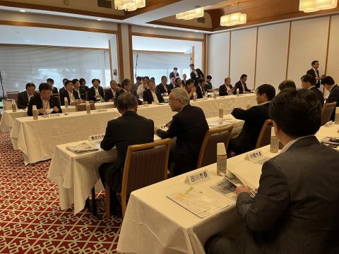 第134回九州市長会総会に参加する大塚市長の様子