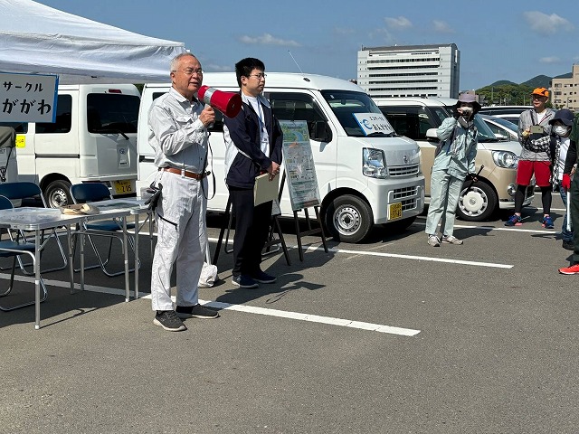 挨拶をする大塚市長