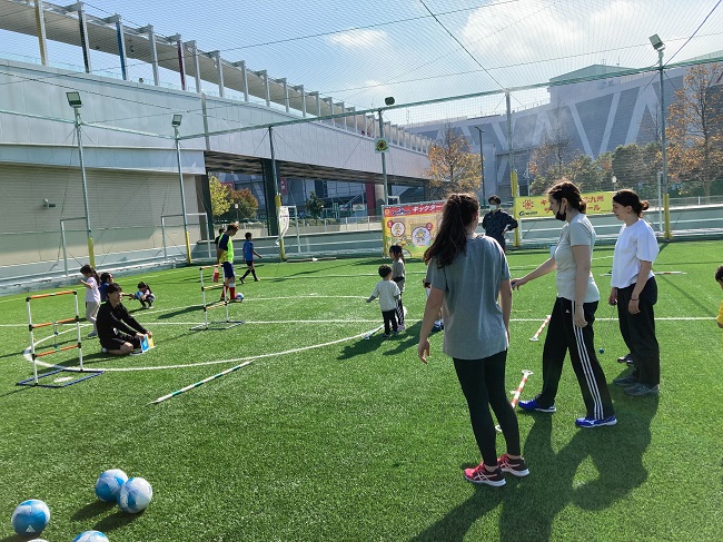 ラダーゲッターをしている様子