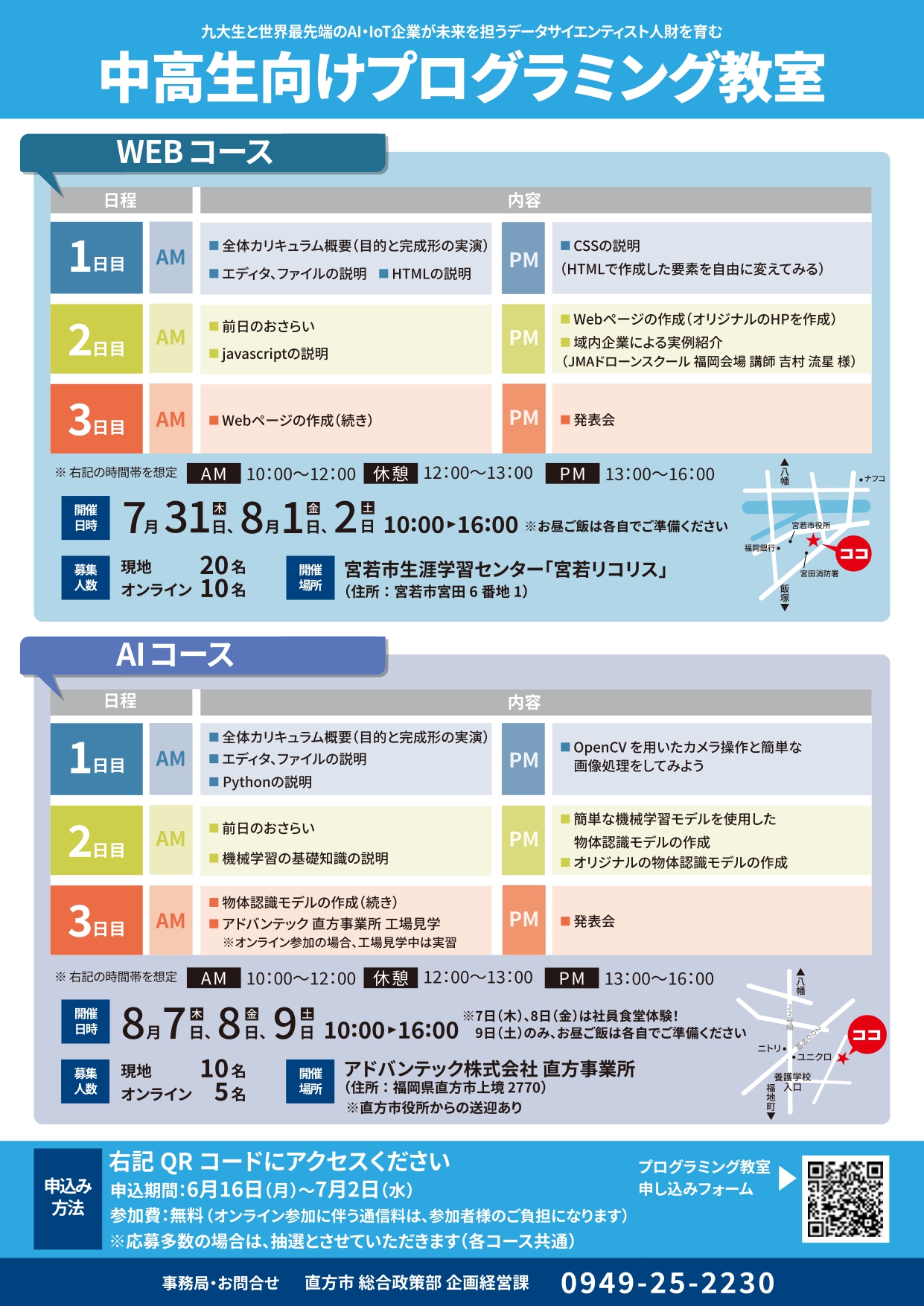 各コースの内容