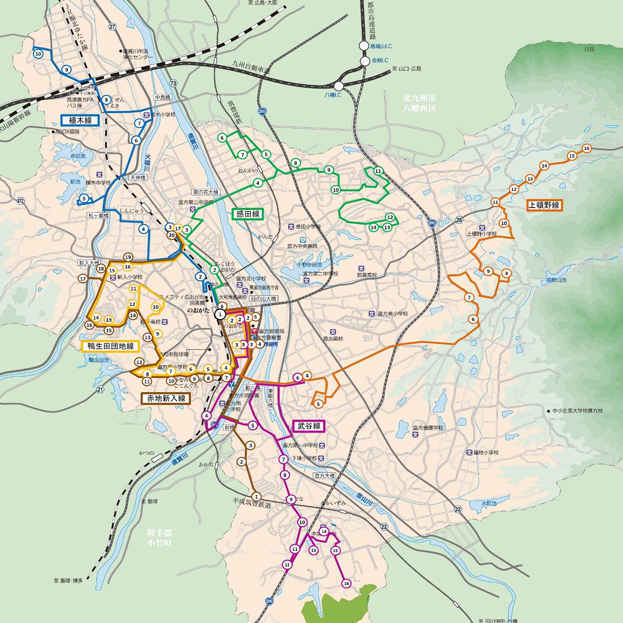 コミュニティバス路線図