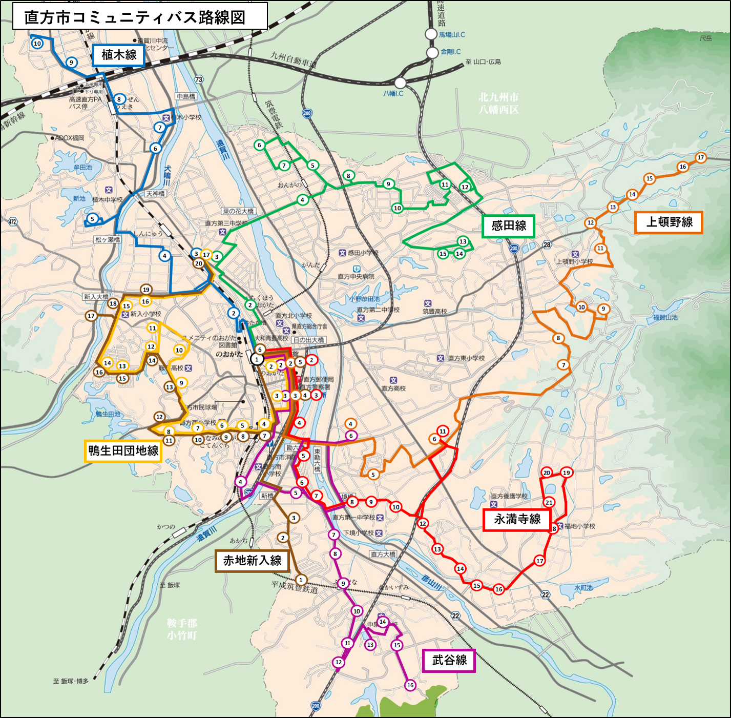 コミュニティバス路線図