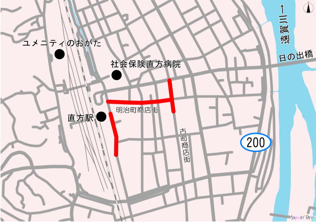 古町地内の工事箇所